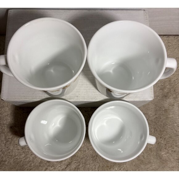 Vintage Corning Mugs USA Butterfly Gold Corelle Set of 4 Cups - Picture 3 of 7